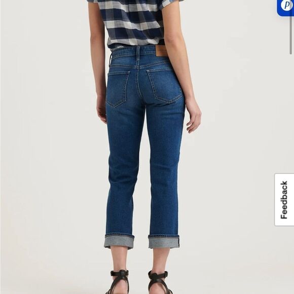 Lucky Brand Dark Blue sweet crop Ankle Jeans size 6 - Picture 3 of 13